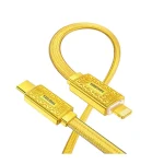 کابل شارژ KAKUSIGA 801 C TO L طلایی