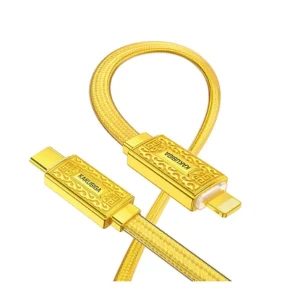 کابل شارژ KAKUSIGA 801 C TO L طلایی