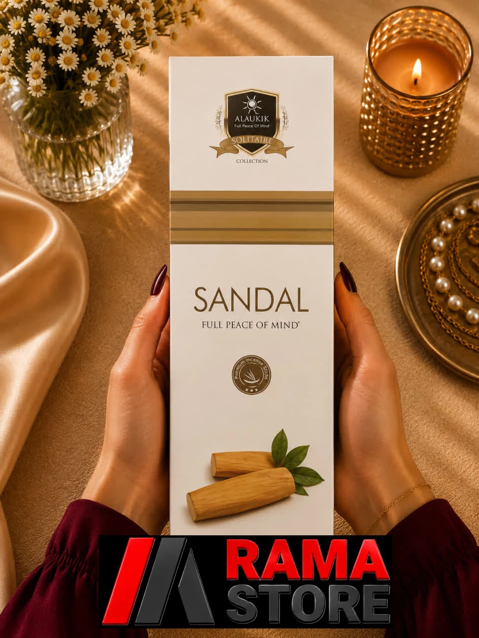 عود عود خوشبو کننده شاخه ای آلاکیک Alaukik مدل صندل Sandal - تصویر 1