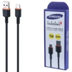 کابل شارژ تایپ سی طرح سامسونگ مدل SAMSUNG Type-C 6AM طول 1 متر